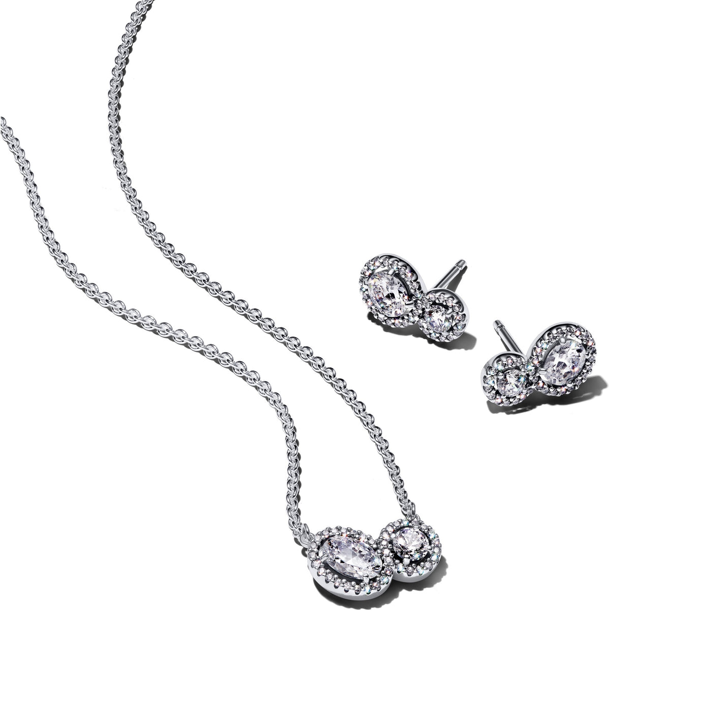 Pandora Double Halo Jewelry Gift set