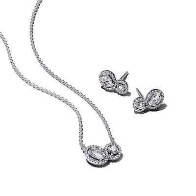 Pandora Double Halo Jewelry Gift set