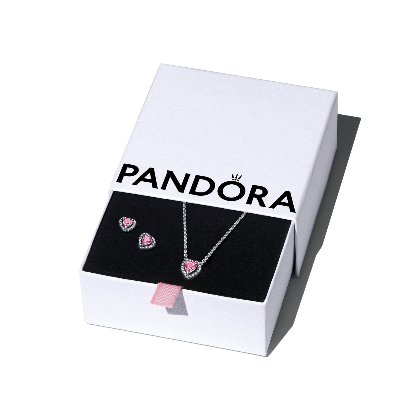 Pandora Pink Elevated Heart Jewelry Giftset