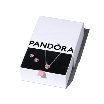 Pandora Pink Elevated Heart Jewelry Giftset