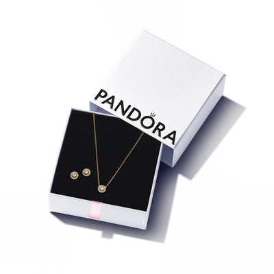 Pandora Sparkling Halo Jewelry Gift Set