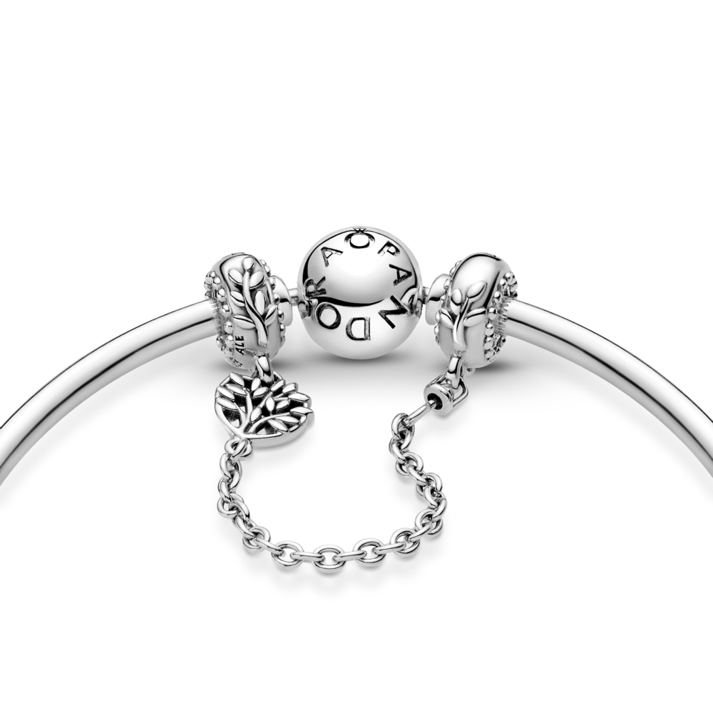 Pandora Heart Family Tree Safety Chain Charm