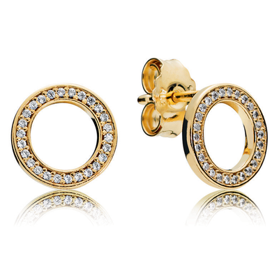 Pandora Sparkling Circle Stud Earrings
