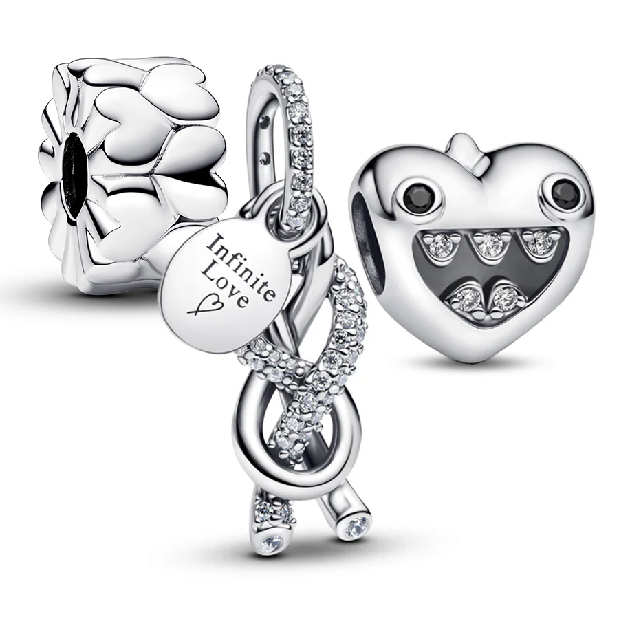 "LUV U Mom" Charm Set