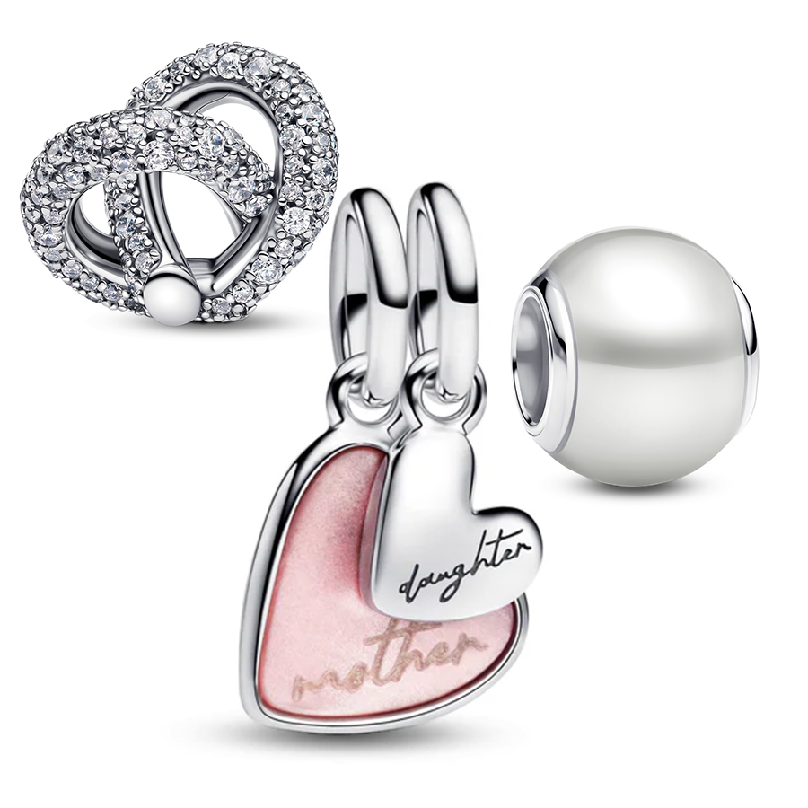 "Forever Mother & Daughter" Charm Set