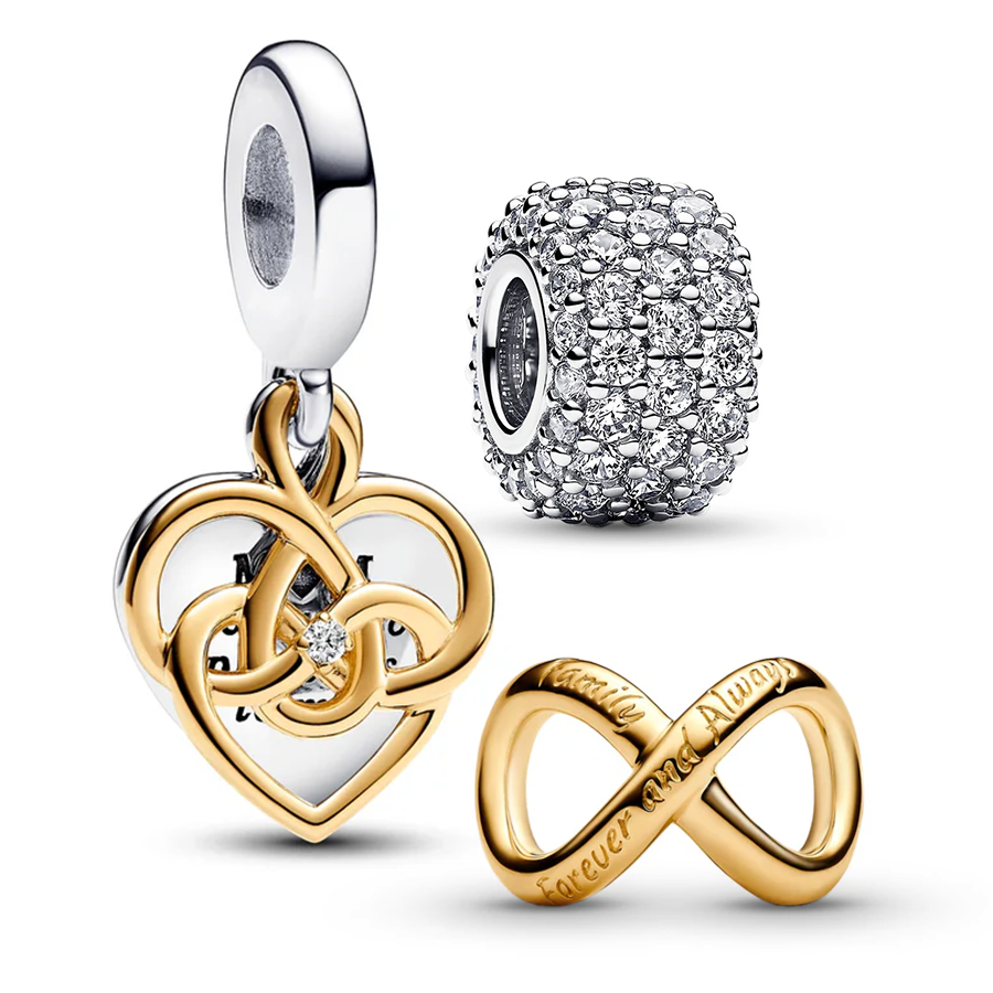"Mom is for Infinity" Charm Set