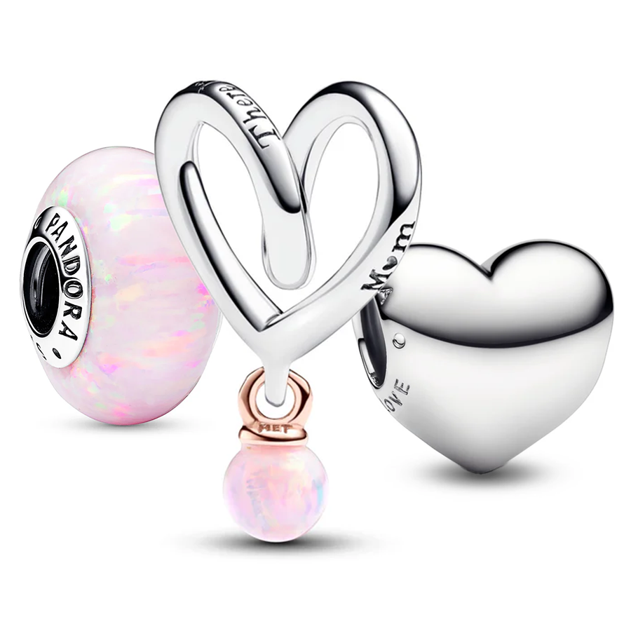 "Mom is for Love" Charm Set